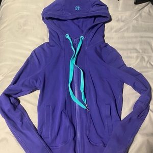 Lululemon Purple & Blue sweatshirt Zip-up Hoodie